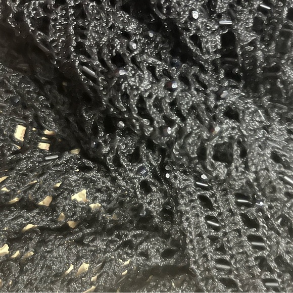 St. John Evening Crochet Beaded Capelet Shaw - Picture 5 of 7